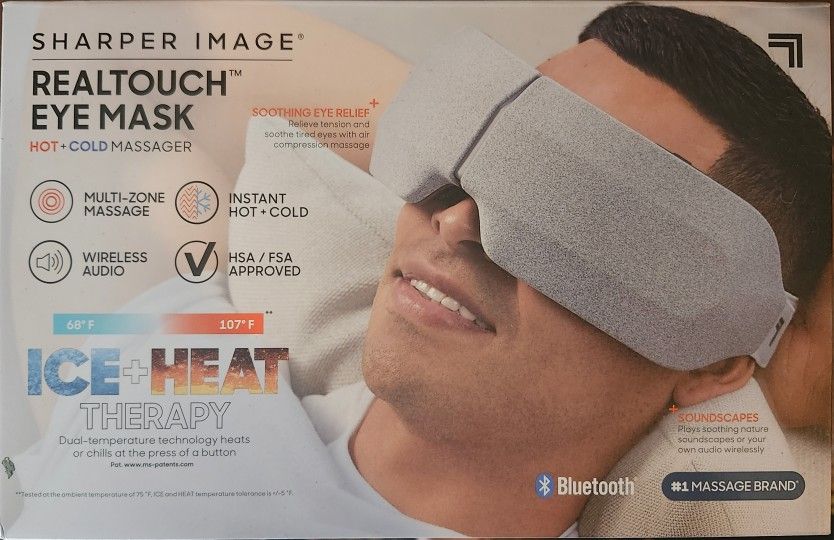 NEW SHARPER IMAGE REAL TOUCH EYE MASK