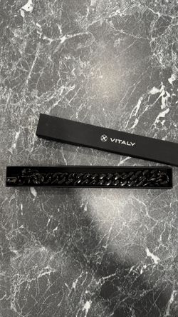 Vitaly Polished Black Cuban Link Necklace — 22 Inch Stainless Steel — Pick Up Today in Marlborough MA!