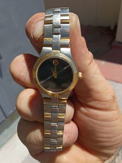 Two-toned Movada Meseum Model woman's watch