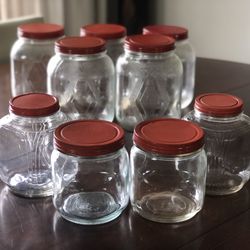 Vintage Hoosier Cabinet Jars - Lot