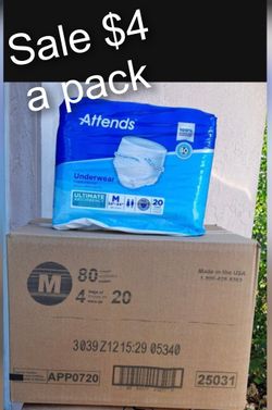 New Attends Pull-up Style Unisex Incontinence Underwear Size Medium M Med