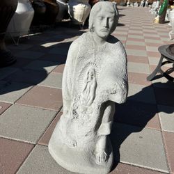 Nueva Estatua De Juan Diego Hecha De Cemento 