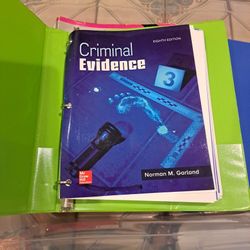 Criminal Evidence, by Garland, Norman M. 8th Edition