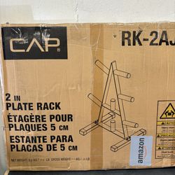 CAP Barbell Olympic 2-Inch Plate Rack Brand New $50 Cash or E-pay RI Daily Deals Message for appt. https://offerup.com/redirect/?o=aHR0cHM6Ly93d3cuZmF