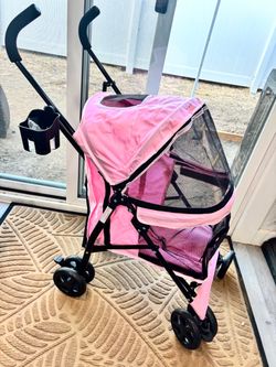BEAUTIFUL PINK PET STROLLER 🐾💖🎀
