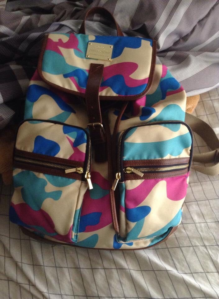Pink dolphin backpack sale