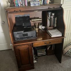 Antique Secretary Desk with Key