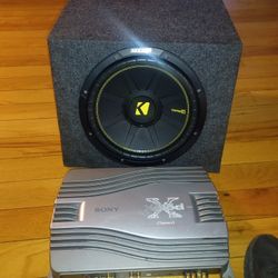 New Kicker Speaker And Amp 