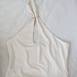 Women's Cream  Halter Top