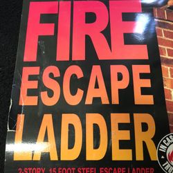 Fire Escape Ladder 2 Story 15 Foot