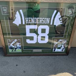 New York Jets Authentic Jersey In A Professional Frame 🖼 And Matted!