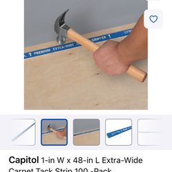 CAPITOL 1-in W x 48-in L Extra-Wide Carpet Tack Strip 100 -Pack
