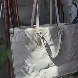 Tan/ Beige Louis Vuitton Tote Bag 