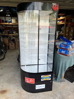 Glass display case