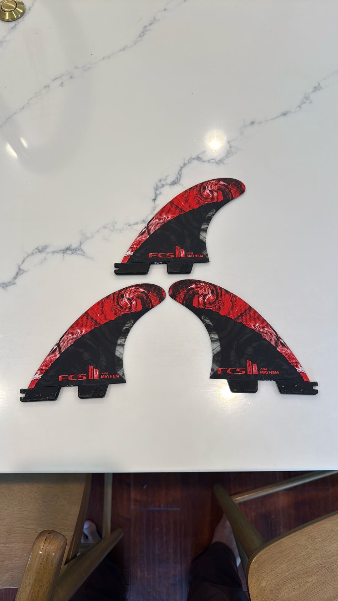 FCS2 Mayhem Fin Set Size Large