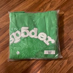 spider hoodie green