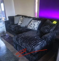 New! MIDNIGHT MADNESS! Super Comfy ~ Luxurious Soft Touch Sofa Sectional! 