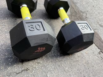 30 lb Hex Dumbbells Pair NEW