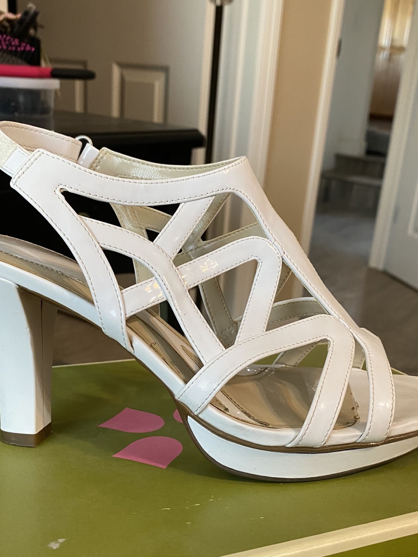 White Natralizer Heels