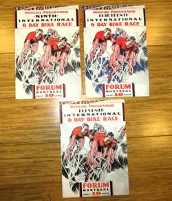 1930s Montreal Forum 6-Day Bike Race Official Programs -Lot of 3