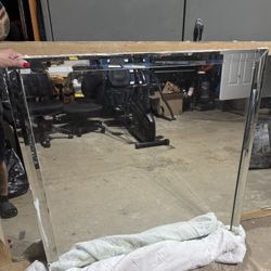 Bathroom Mirror Size 39 1/2 Inches Height And 40 1/2 Inches Length