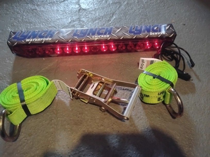 Tow Lights And D Ring Straps . Brand New ! 250 Obo 