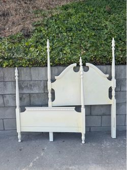 Twin  Wood Four Poster Head & Foot boards