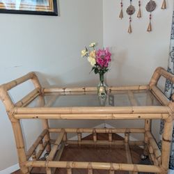 Vintage Rattan Barcart 