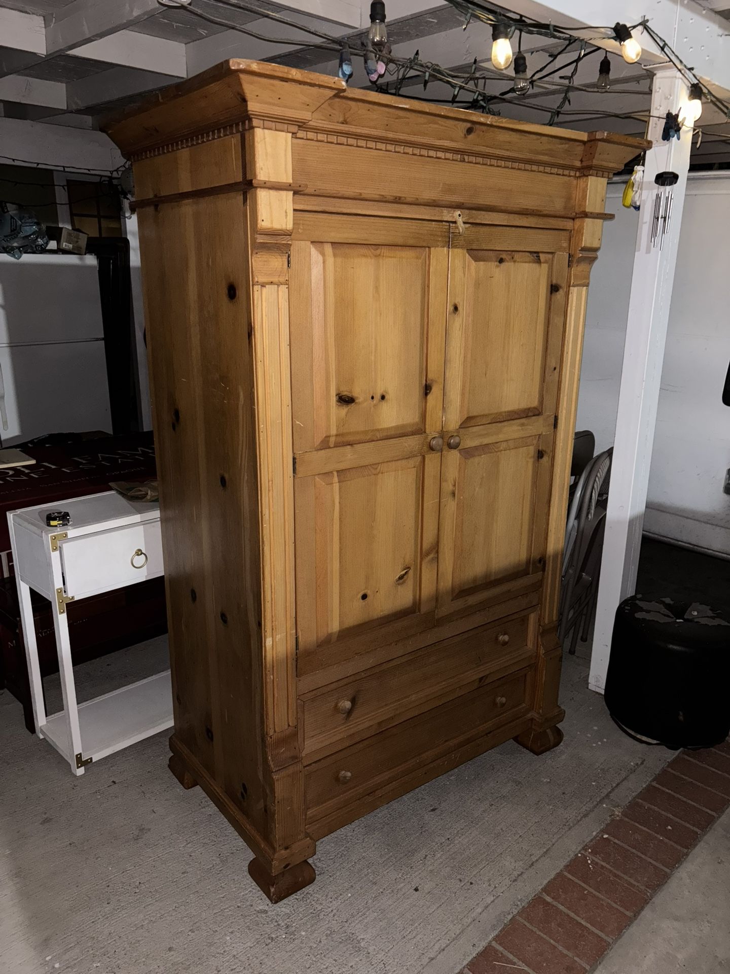 Large Wooden Armoire Dresser
