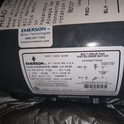 Emerson Electric Motor 1/3 HP