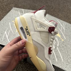 Size 6.5 Jordan 4s “Off White”