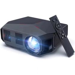 Portable Outdoor Movie Projectors 5500 Lumens 1080P Supported Home Theater Projector Daytime Indoor Video Projector Compatible TV Stick/Smartphone/Lap