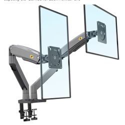 Computer Monitor Arm Fits 2 Screens up to 32" with Load Capacity 6.6~26.4Ibs for Each Monitor