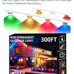 NEW 300FT PERMANENT OUTDOOR LIGHTS RGB LED