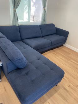 Denim blue sofa bed sectional