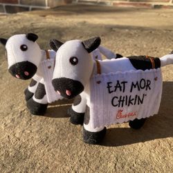 Chick-Fil-A stuffed toys (x2)