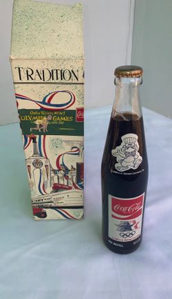 Coca Cola glass bottle from 1980 collectible