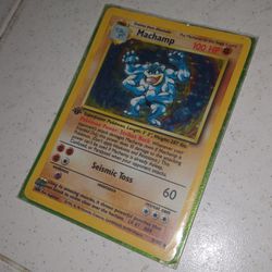 Pokemon Card ( Machamp ) 1st EDITION