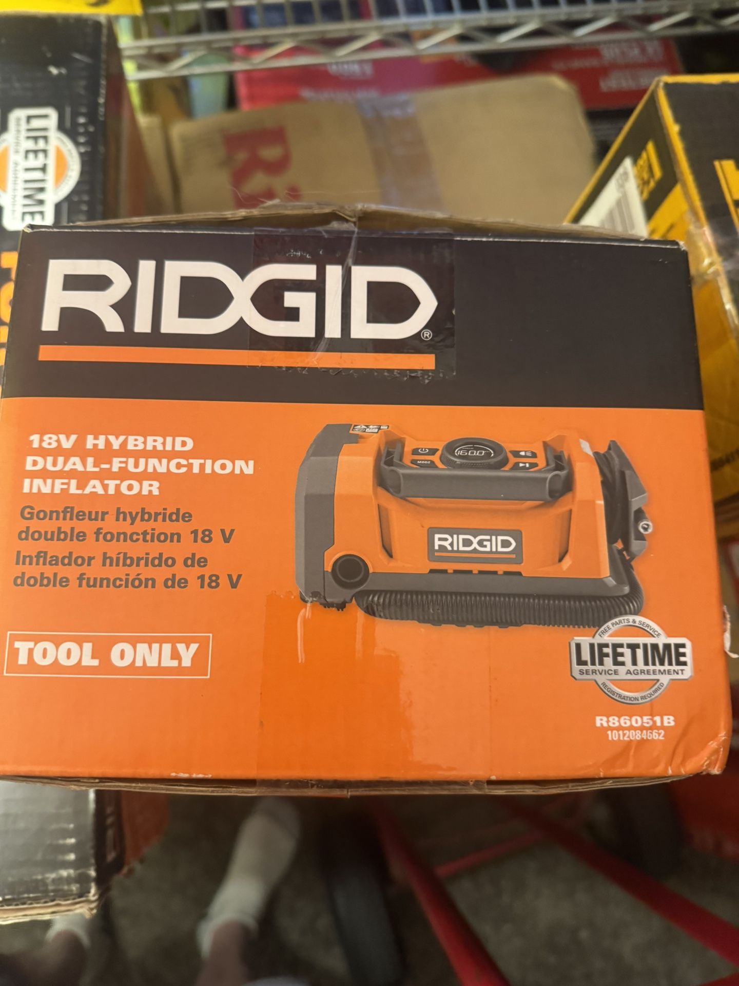 Air Pump Digital By Ridgid (tool Only) (new )