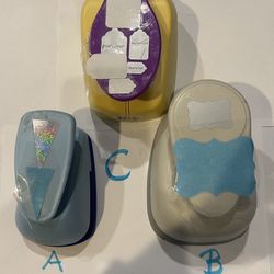 Scrapbook Large Punches    7.00 Each