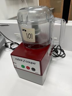 Robot Coupe R2BCLR Cutter Mixer w/ 3 qt Clear Bowl, Smooth Edge S-Blade & 1 Speed 120V