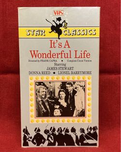 It’s a Wonderful Life VHS Christmas movie Jimmy Stewart Donna Reed