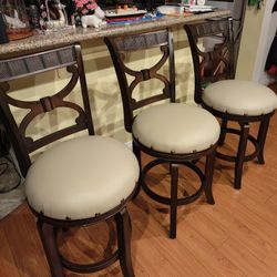 3 Lower Counter Bar Stools Chairs Barstools 24"