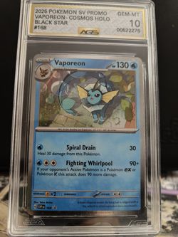 AGS GEM MT 10 Vaporeon