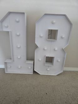 Light up number display