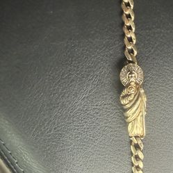 14 K Gold Bracelet Hollow 15.8 Grams 