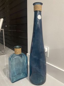 Set Of 2 Glass Home Decor