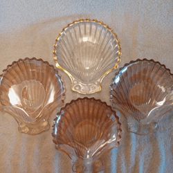 Carnival Glass 1940s Shell Shape Bowl's