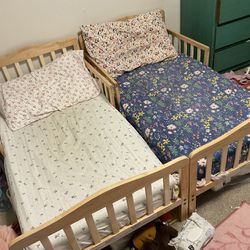 2 Toddler Beds (Frames and Mattresses) *Please see availability description