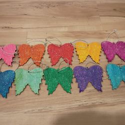 Sparkly Angel Wing Ornaments